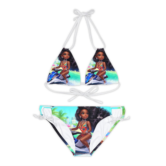 Strappy Bikini Set (AOP)