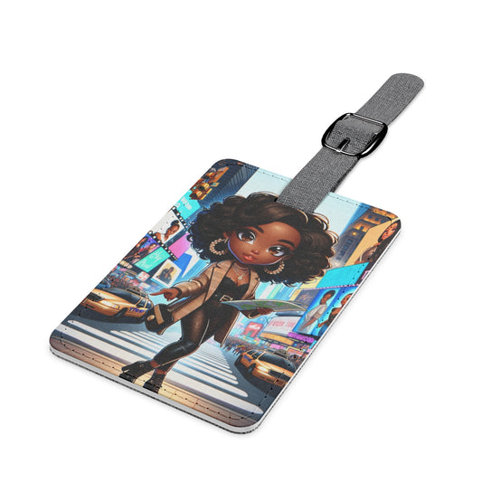 Pretty in The City Luggage Tag, Rectangle